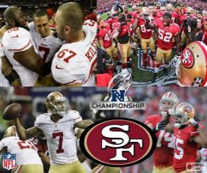 Puzzle de San Francisco 49ers campeón de la NFC 2012