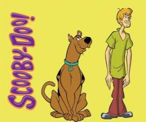 Puzzle de Scooby-Doo y Shaggy, dos amigos