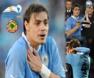Puzzle de Sebastian Coates mejor revelación Copa América 2011