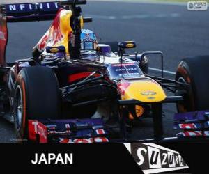Puzzle de Sebastian Vettel celebra su victoria en el Gran Premio de Japón 2013