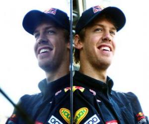 Puzzle de Sebastian Vettel - Red Bull - Gran Premio de Hungría 2010