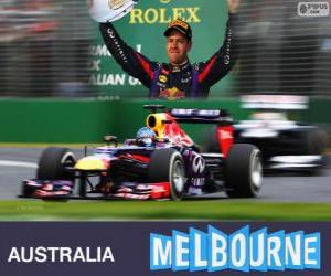 Puzzle de Sebastian Vettel - Red Bull - Gran Premio de Australia 2013, 3er Clasificado