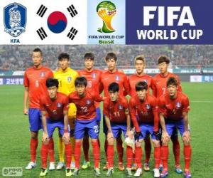 Puzzle de Selección de Corea del Sur, Grupo H, Brasil 2014