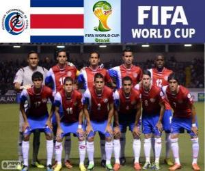 Puzzle de Selección de Costa Rica, Grupo D, Brasil 2014
