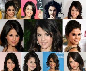 Puzzle de Selena Gomez es una actriz y cantante estadounidense de ascendencia mexicana. Actualmente interpreta al personaje de Alex Russo en la serie original de Disney Channel, Los Magos Waverly Place.