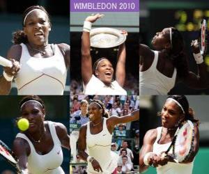 Puzzle de Selena Williams Campeona Wimbledon 2010