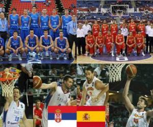 Puzzle de Serbia - España, quartos de final, Campeonato Mundial FIBA 2010 Turquia
