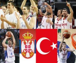Puzzle de Serbia - Turquia, semifinales, Mundial FIBA 2010 en Turquia