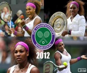 Puzzle de Serena Williams Campeona Wimbledon 2012