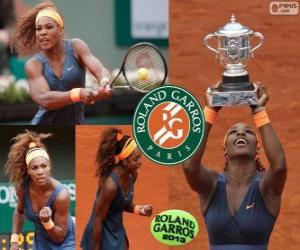 Puzzle de Serena Williams, Campeona Roland Garros 2013