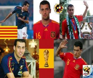 Puzzle de Sergio Busquets (El pulpo de Badia) mediocampista Selección Española