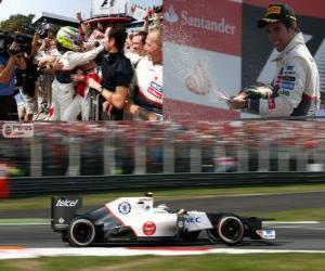 Puzzle de Sergio Perez - Sauber - Gran Premio de Italia 2012, 2º Clasificado