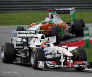 Puzzle de Sergio Perez - Sauber - Sepang 2011