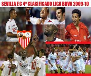 Puzzle de Sevilla F.C 4º Clasificado Liga BBVA 2009-2010