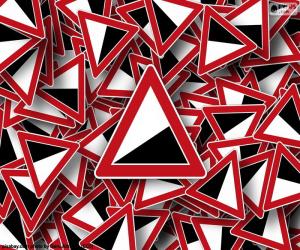 Puzzle de Señal de fuerte pendiente