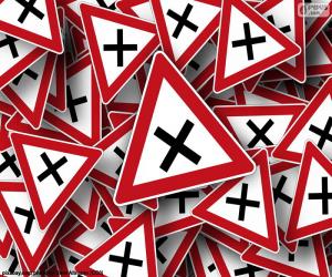 Puzzle de Señal vertical intersección