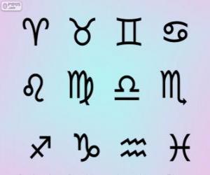 Puzzle de Signos del zodíaco