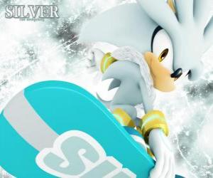 Puzzle de Silver the Hedgehog, el erizo que viene del futuro