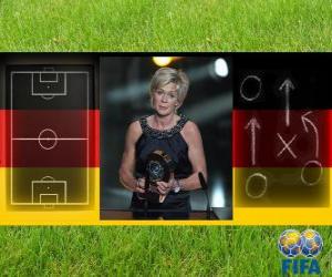 Puzzle de Silvia Neid entrenador del Año FIFA 2010 del fútbol femenino