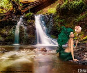 Puzzle de Sirena en el río