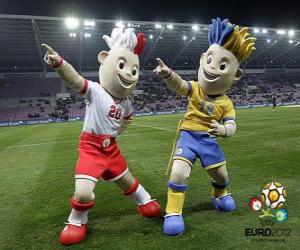 Puzzle de Slavek y Slavko - UEFA Euro 2012 -