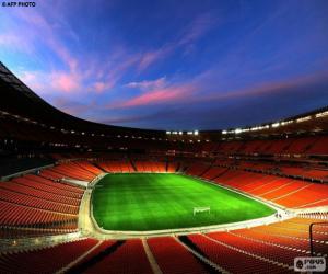 Puzzle de Soccer City, iluminado