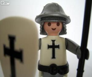 Puzzle de Soldado medieval de Playmobil