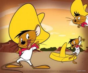Puzzle de Speedy Gonzales, el ratón más rápido de todo México