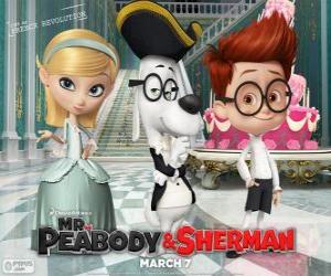 Puzzle de Sr. Peabody, Sherman y Penny en la Revolución Francesa