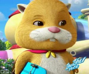 Puzzle de Sr. Squiggles con su capa