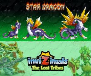 Puzzle de Star Dragon, última evolución. Invizimals Las Tribus Perdidas. El dragon invizimal más valioso