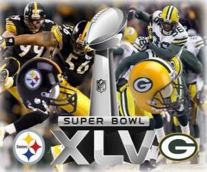 Puzzle de Super Bowl XLV - Pittsburgh Steelers vs Green Bay Packers