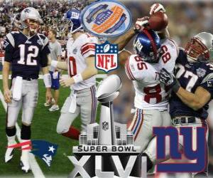 Puzzle de Super Bowl XLVI - New England Patriots vs New York Giants