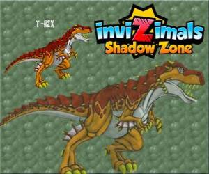 Puzzle de T-Rex. Invizimals La otra dimensión. El poderoso T-Rex es un dinosaurio Invizimal