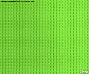 Puzzle de Tablero de Lego verde
