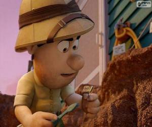 Puzzle de Tadeo Jones, un aventurero y un amante de la arqueología