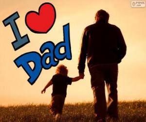 Puzzle de Te quiero papa