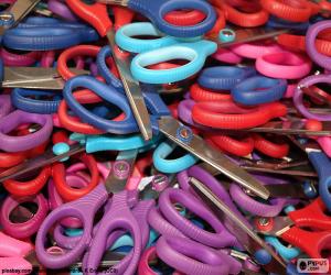 Puzzle de Tijeras escolares