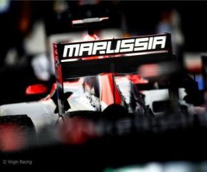 Puzzle de Timo Glock - Virgin - Sepang 2011