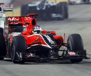 Puzzle de Timo Glock - Virgin - Singapur 2010