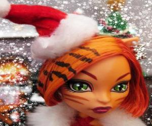 Puzzle de Toralei Stripe con el gorro de Papá Noel