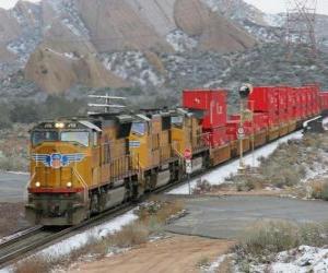 Puzzle de Tren de carga o de mercancias