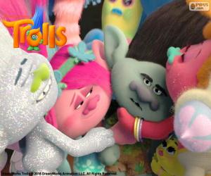 Puzzle de Trolls abrazos