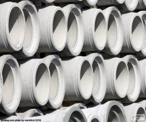 Puzzle de Tubos de hormigón