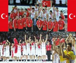 Puzzle de Turquia 2º Clasificado del Campeonato Mundial FIBA 2010 en Turquia