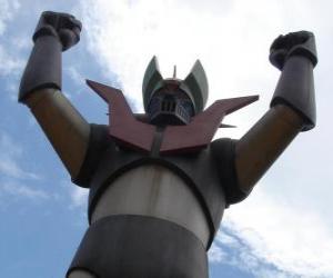 Puzzle de Una estatua de Mazinger Z
