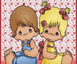 Puzzle de Una parejita de niños