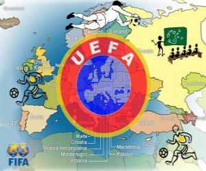 Puzzle de Unión de Asociaciones de Fútbol Europeas (UEFA)