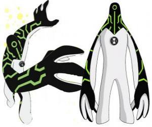 Puzzle de Upgrade, Ultra-T o Actualizador en acción, esta criatura biomecánica puede combinarse con tecnología