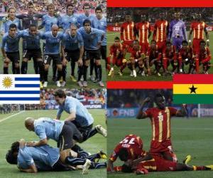 Puzzle de Uruguay - Ghana, cuartos de final, Súdafrica 2010